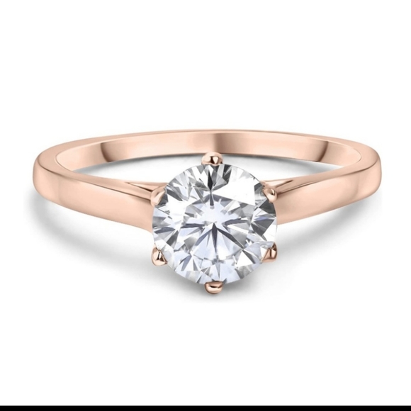 Stunning 10k Rose Gold Diamond - Picture 5 of 6